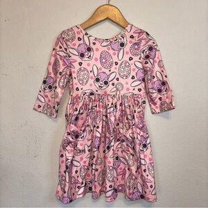 Mila & Rose Pink Cool Bunny Disco Kids Dress